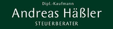 Zu sehen ist das Logo des Steuerberaters Andreas Häßler aus Halle Saale